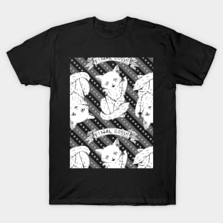 Kitty Final Boss Pattern T-Shirt